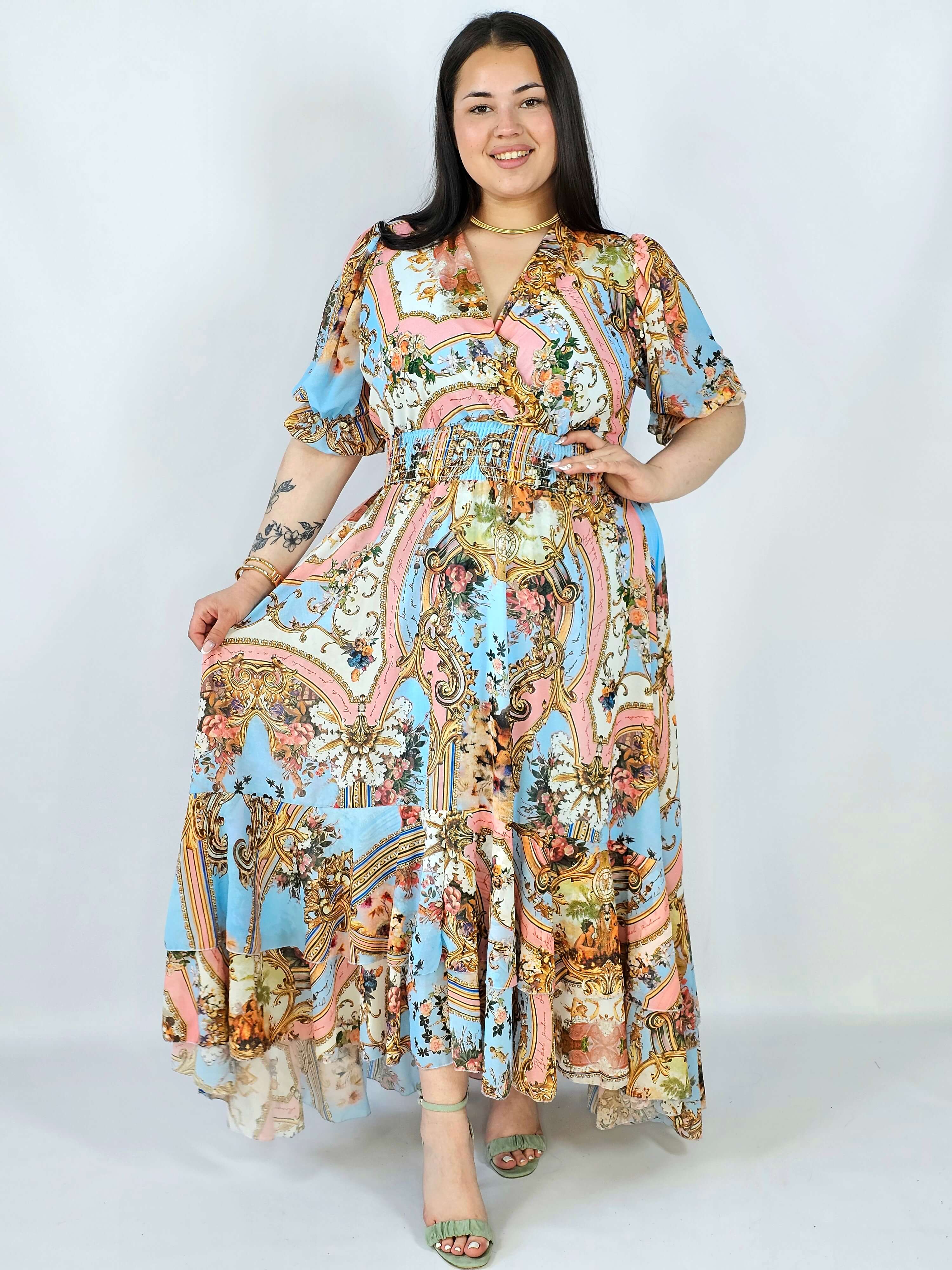 Sukienka plus size maxi z efektownym printem – styl, który robi wrażenie XXL Stylowa XL