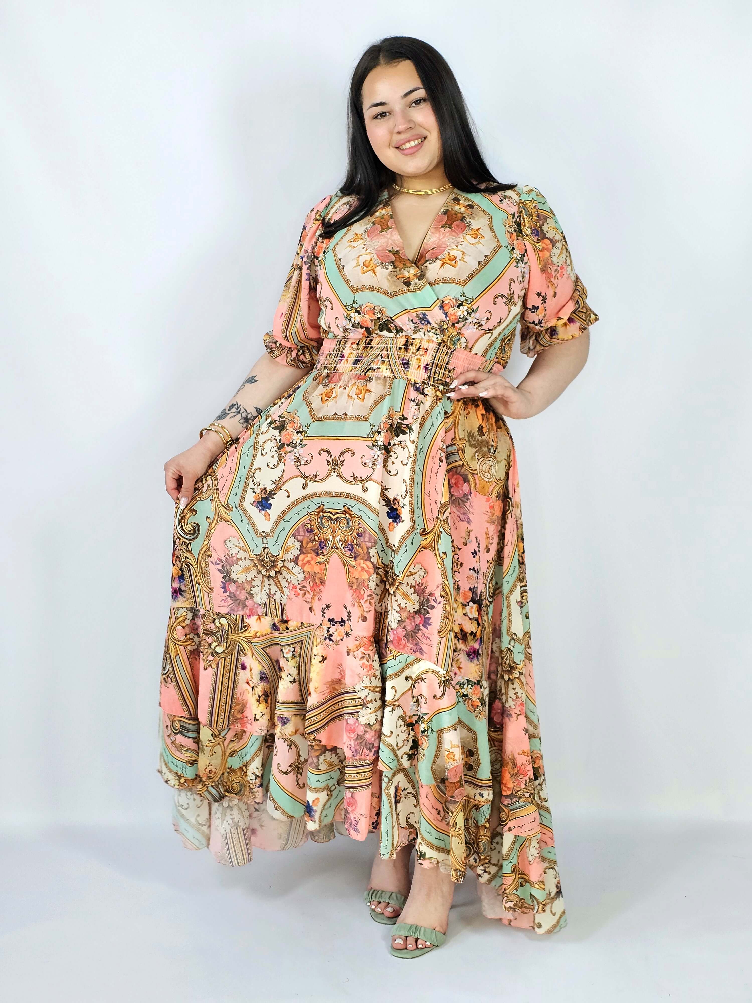 Sukienka plus size maxi z efektownym printem – styl, który robi wrażenie XXL Stylowa XL