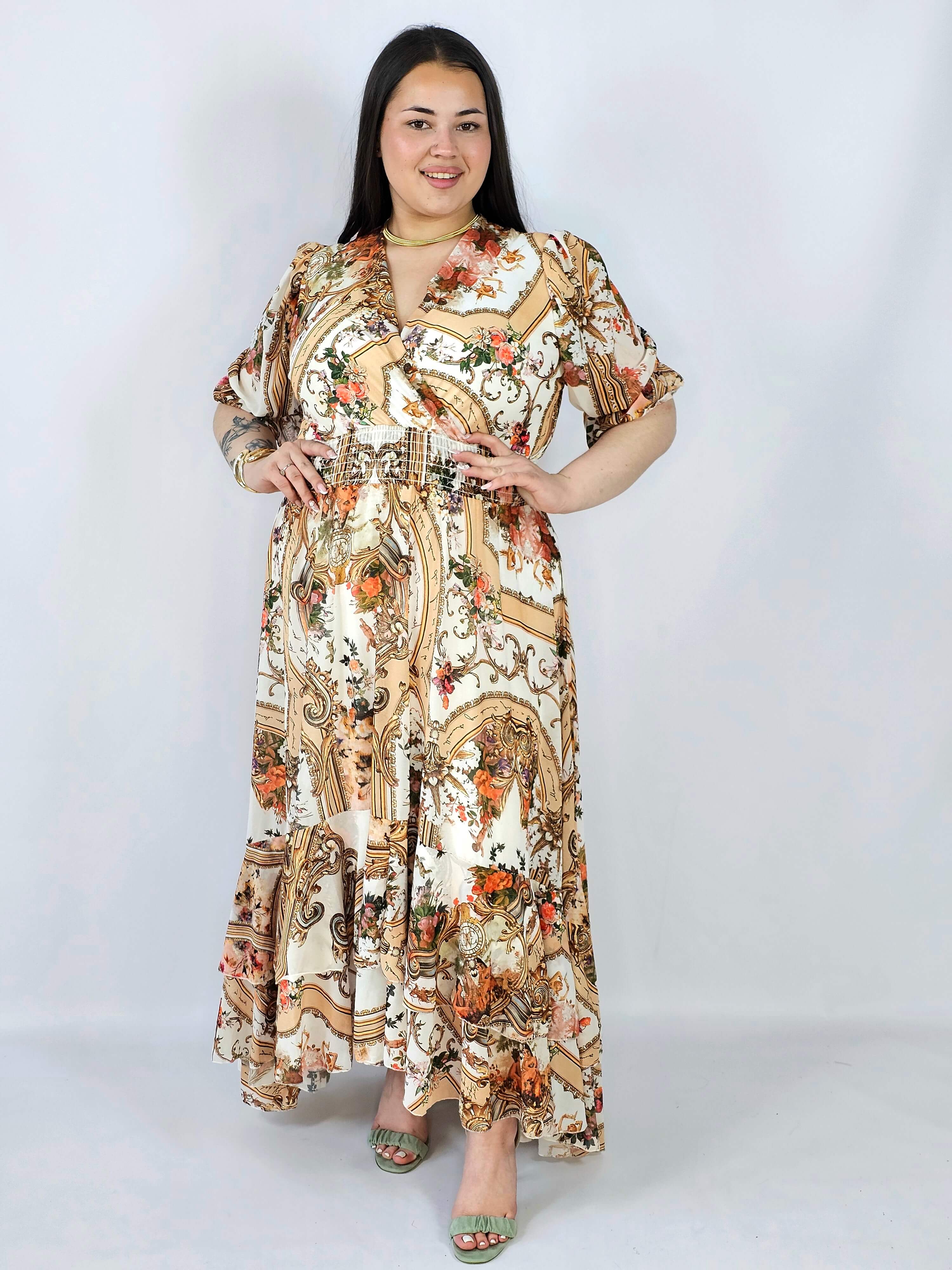 Sukienka plus size maxi z efektownym printem – styl, który robi wrażenie XXL Stylowa XL
