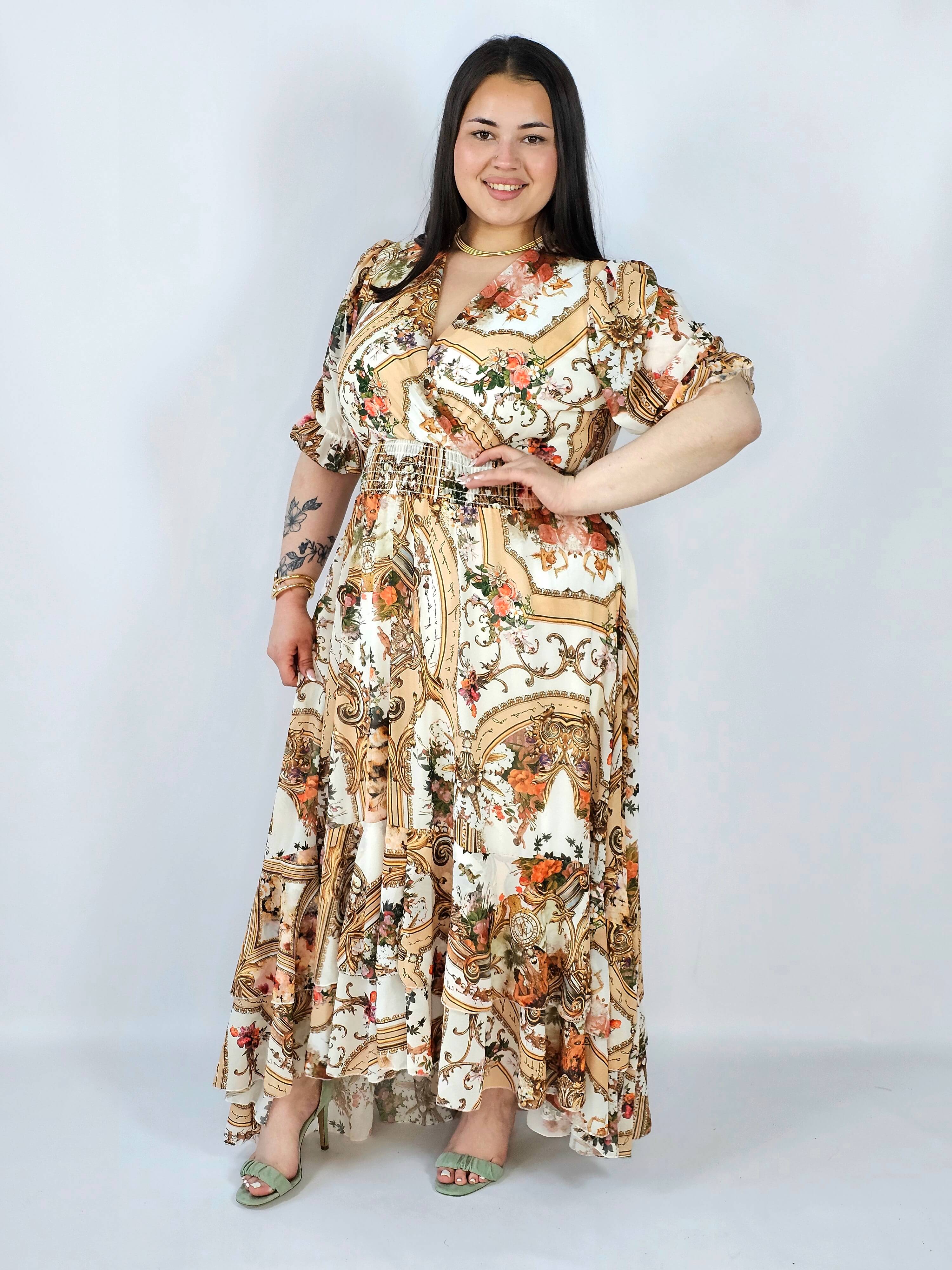 Sukienka plus size maxi z efektownym printem – styl, który robi wrażenie XXL Stylowa XL