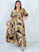 Sukienka plus size maxi z efektownym printem – styl, który robi wrażenie XXL Stylowa XL