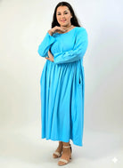 Sukienka plus size maxi z odcięciem pod biustem i luźnym dołem Stylowa XL