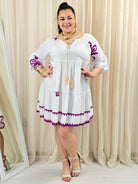 Sukienka plus size rozkloszowana – damska sukienka XXL z dekoltem V Stylowa XL