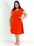 Sukienka plus size rozkloszowana – elegancka sukienka XXL na wiosnę i lato Stylowa XL