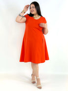 Sukienka plus size rozkloszowana – elegancka sukienka XXL na wiosnę i lato Stylowa XL