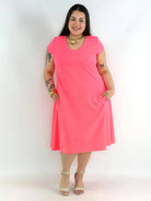 Sukienka plus size rozkloszowana – elegancka sukienka XXL na wiosnę i lato Stylowa XL