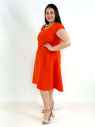 Sukienka plus size rozkloszowana – elegancka sukienka XXL na wiosnę i lato Stylowa XL