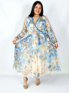 Sukienka plus size siateczkowa kopertowa z paskiem elegancka Stylowa XL