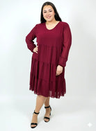 Sukienka plus size szyfonowa z falbanami – lekka i kobieca XXL Stylowa XL