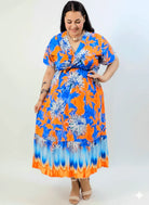 Sukienka plus size w kwiatowy wzór Stylowa XL