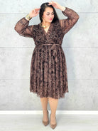 Sukienka plus size w orientalny wzór – elegancja i lekkość dla kobiet XXL Stylowa XL