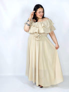 Sukienka plus size z falbanami i subtelnym połyskiem – efekt WOW XXL Stylowa XL