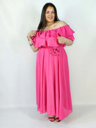 Sukienka plus size z falbanami i subtelnym połyskiem – efekt WOW XXL Stylowa XL