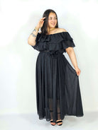 Sukienka plus size z falbanami i subtelnym połyskiem – efekt WOW XXL Stylowa XL