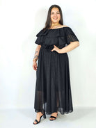 Sukienka plus size z falbanami i subtelnym połyskiem – efekt WOW XXL Stylowa XL