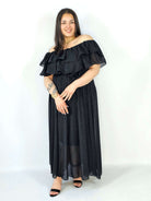 Sukienka plus size z falbanami i subtelnym połyskiem – efekt WOW XXL Stylowa XL