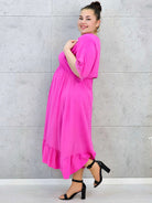 Sukienka plus size z lekkiej tkaniny – kobiecy fason dla sylwetki XXL Stylowa XL