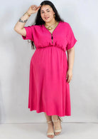 Sukienka plus size z zamkiem – elegancka sukienka damska XXL Stylowa XL