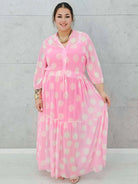 Sukienka siateczkowa z wzorem po całości i wiązaniem w tali - w kilku kolorach Stylowa XL