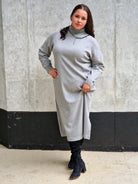 Sukienka sweterkowa półgolf Stylowa XL