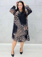 Stylizacja z sukienką w panterkę – Stylowa XL