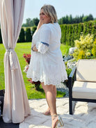 Sukienka w stylu boho z ażurowymi detalami Stylowa XL