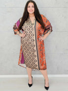 Sukienka w stylu boho z lekkiego materiał – moda dla kobiet plus size Stylowa XL