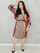 Sukienka w stylu boho z lekkiego materiał – moda dla kobiet plus size Stylowa XL