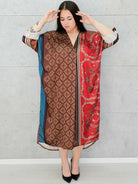 Sukienka w stylu boho z lekkiego materiał – moda dla kobiet plus size Stylowa XL