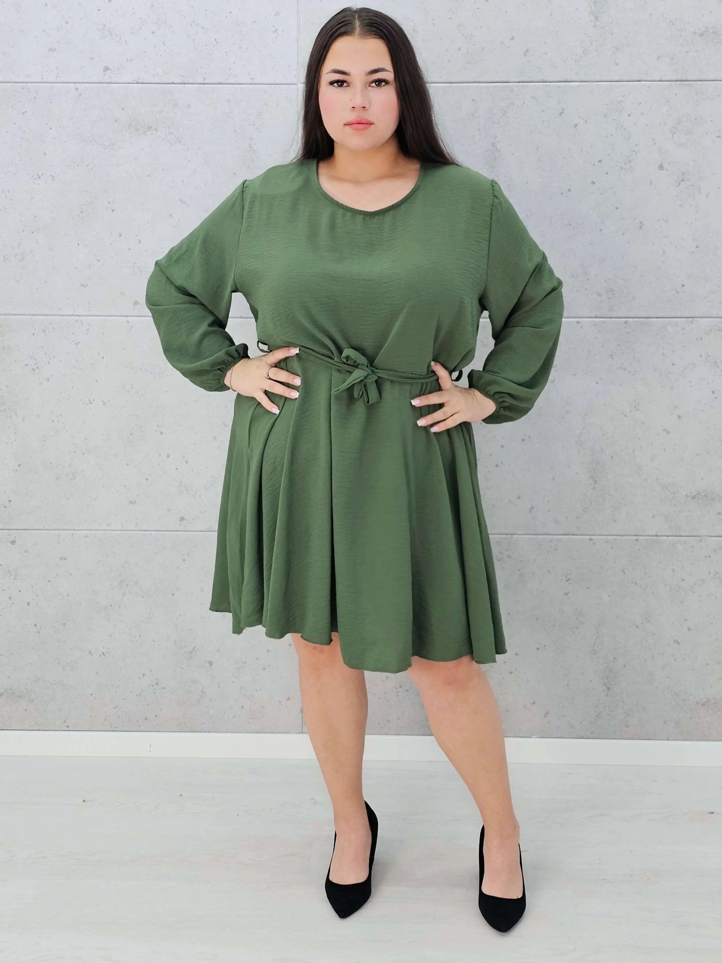 Sukienka wiązana w tali Stylowa XL