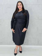 Sukienka wiązana w tali Stylowa XL