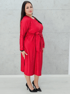 Sukienka wiązana w tali Stylowa XL