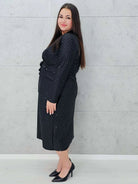 Sukienka wiązana w tali Stylowa XL