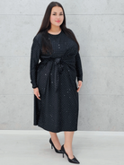 Sukienka wiązana w tali Stylowa XL