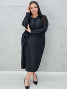 Sukienka wiązana w tali Stylowa XL