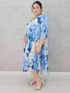 Sukienka wiskozowa z wzorem po całości Stylowa XL