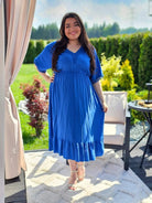 Sukienka  wstawkami haftu  - cztery kolory Stylowa XL