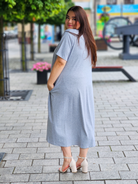 Sukienka z Artystycznym Nadrukiem Stylowa XL