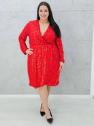 Sukienka z cekinami Stylowa XL