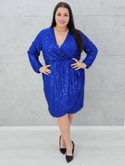 Sukienka z cekinami Stylowa XL