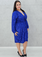 Sukienka z cekinami Stylowa XL