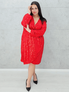 Sukienka z cekinami Stylowa XL