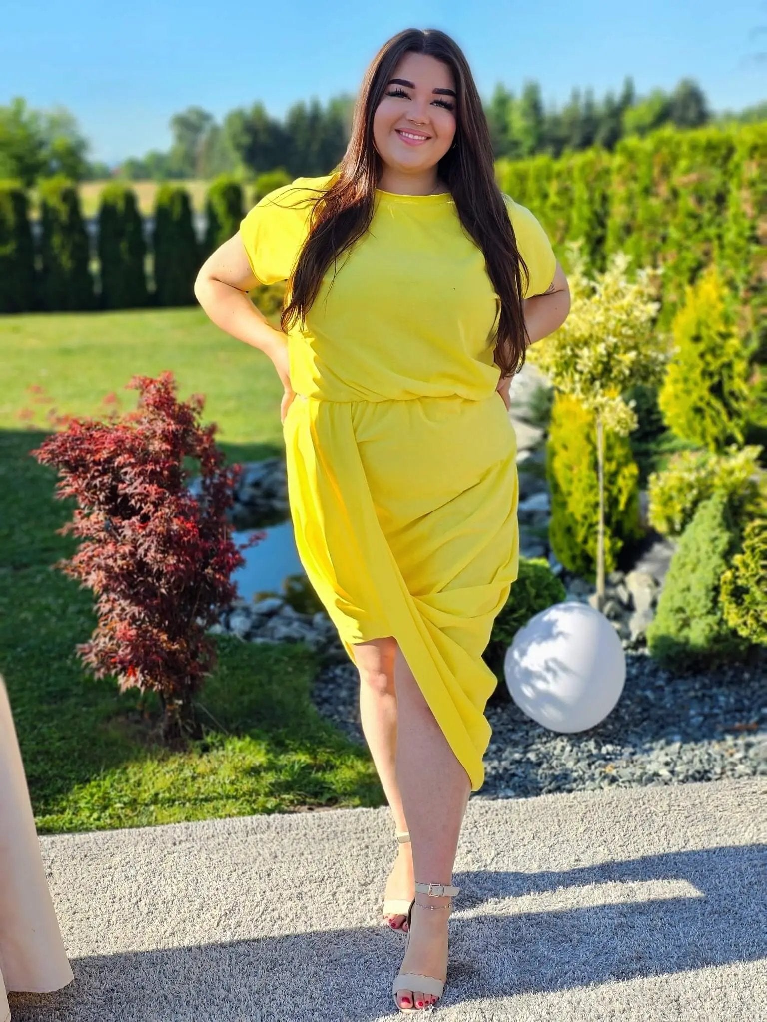 Sukienka z efektem kopertowym Stylowa XL