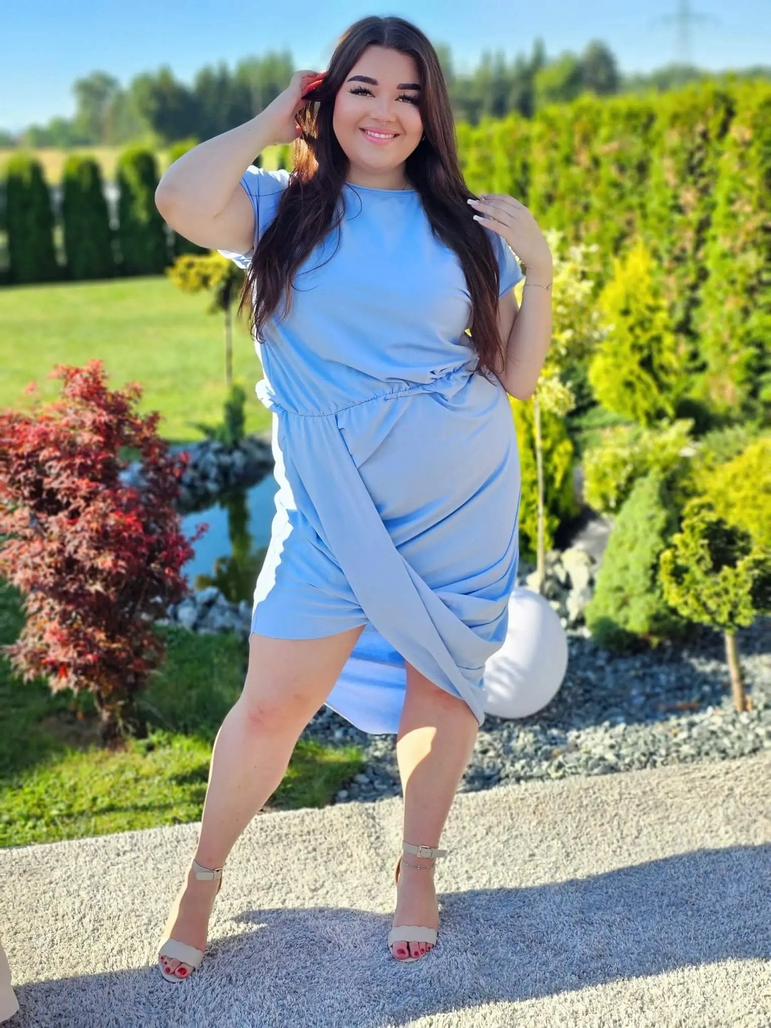 Sukienka z efektem kopertowym Stylowa XL