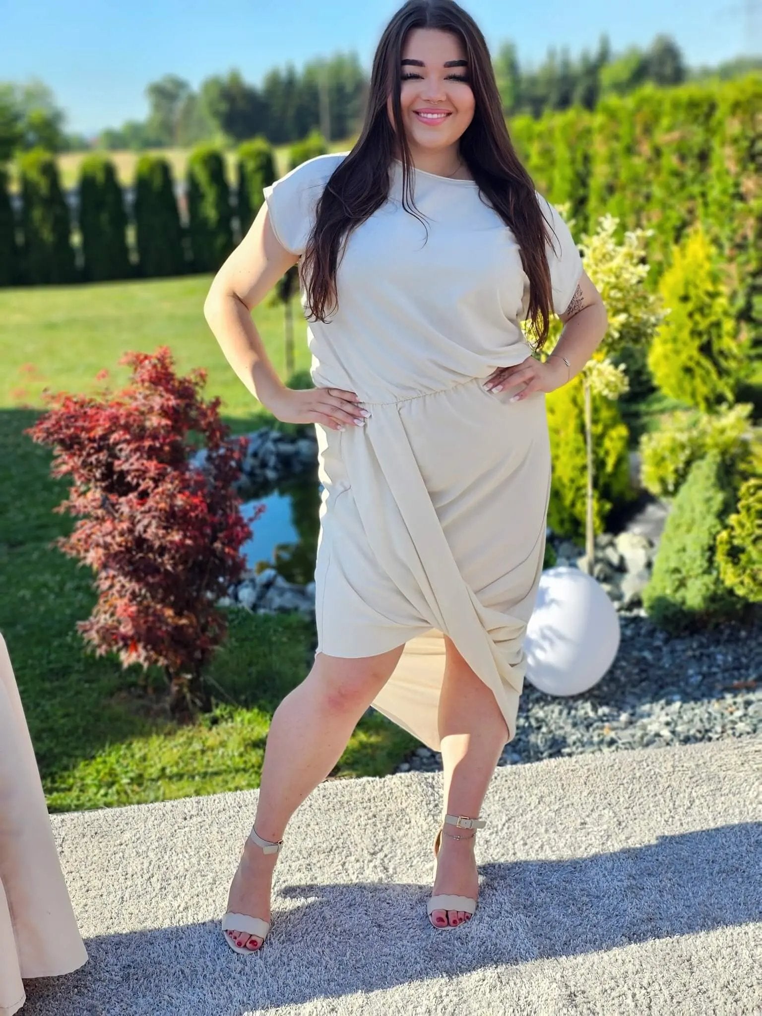 Sukienka z efektem kopertowym Stylowa XL