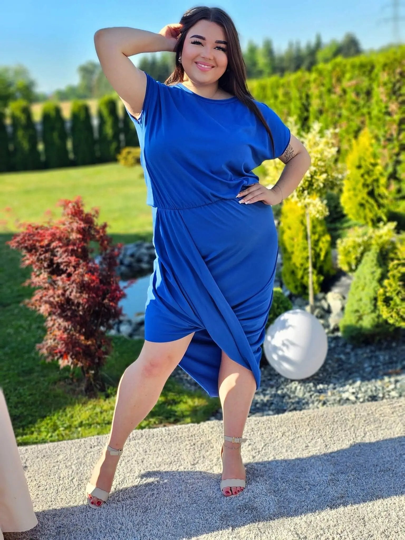 Sukienka z efektem kopertowym Stylowa XL