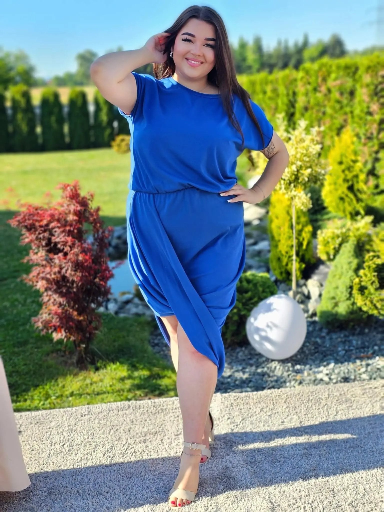 Sukienka z efektem kopertowym Stylowa XL