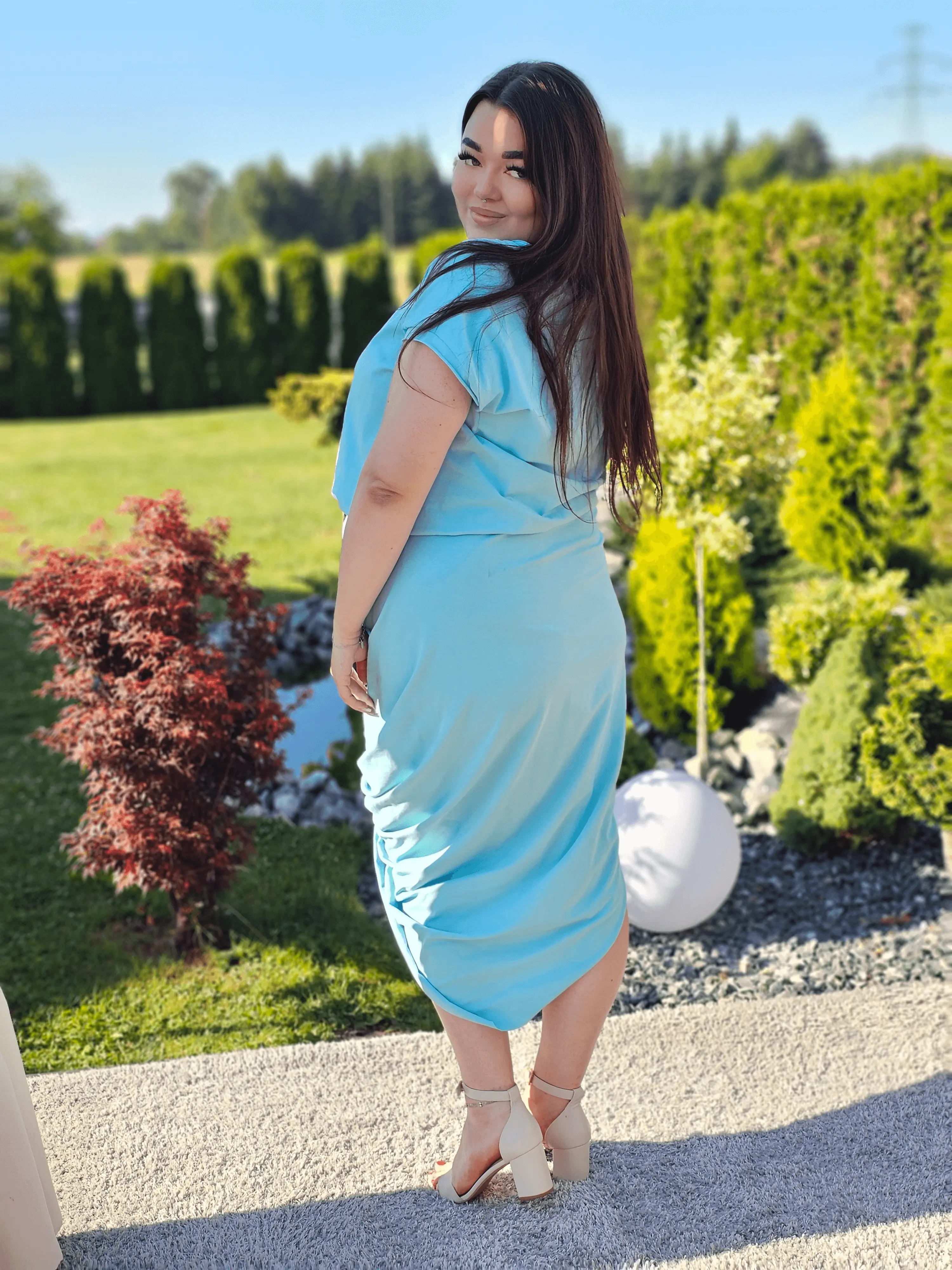 Sukienka z efektem kopertowym Stylowa XL