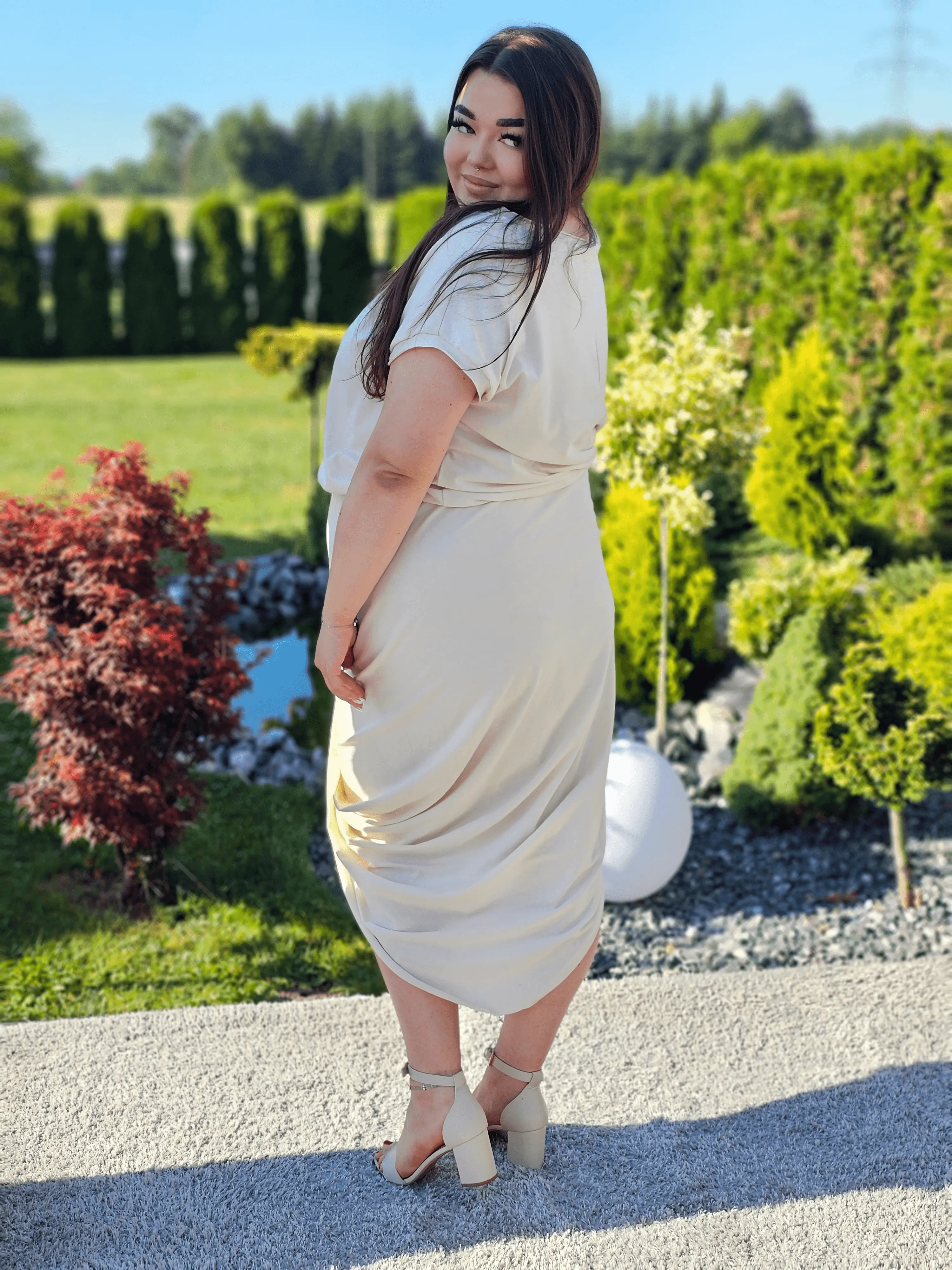 Sukienka z efektem kopertowym Stylowa XL