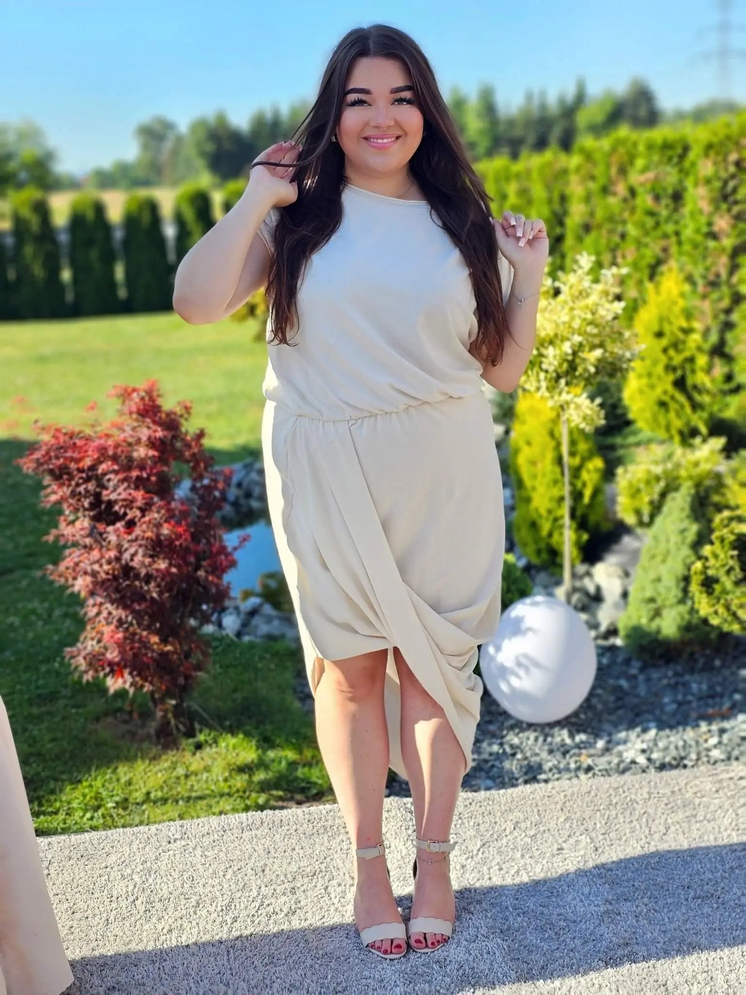 Sukienka z efektem kopertowym Stylowa XL